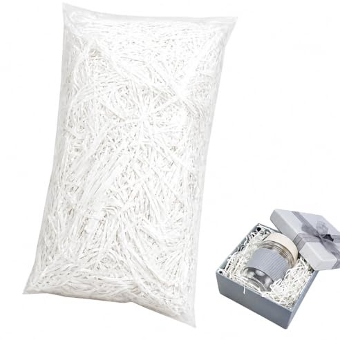 WYRGQIQN Relleno Cajas Regalo - Excelente Papel de Seda para Relleno, Embalaje de Virutas de Papel de Seda, 500g por Paquete - Ideal para Todas Las Ocasiones