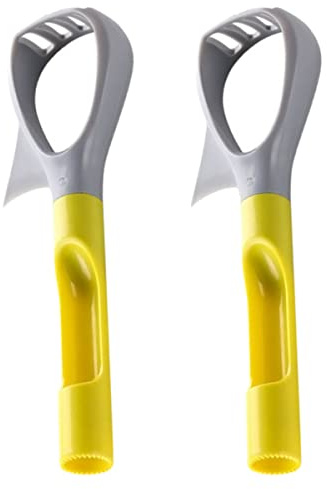 Cabilock Cortador de Aguacate Multifuncional 2 Piezas Removedor de Huesos y Pelador para Preparar Ensaladas y Frutas de Material Pp Duradero