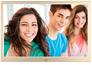 CRBUDY 12 720P Video Music Calendar Clock SMS Player 1280 x 800 Resolution Metal Frame with Interface