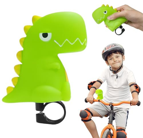 Chingcoo Dinosaure Sonnette Vélo Klaxon Enfants Jouet Pince Sonnette pour Enfants Garçons Filles