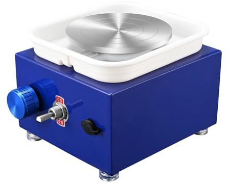 Elektrisch Töpfermaschine Töpferscheiben-Formmaschine, elektrische Keramikmaschine, Keramikscheibe, einfache Bedienung, Töpferscheibe, Wasserbecken, Miniatur-Tonmaschine zum Zeichnen von Töp