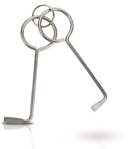 2 Stück Buntbartschlüssel Universal Set,Buntbartschlüssel Universal Aus Edelstahl Lock Picking Tool Set,Bartschlüssel Dietrichset Türöffnungswerkzeug Öffnet Nahezu Jede Tür