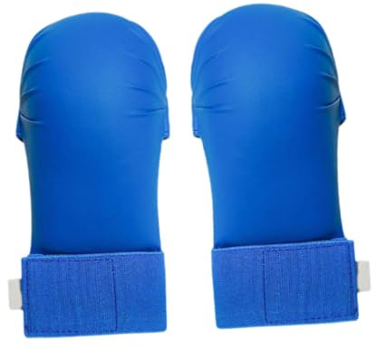Aymzbd 2 Guantes de Karate, Guantes de Boxeo, Protectores para Entrenamiento Y Competición, Azul, XS