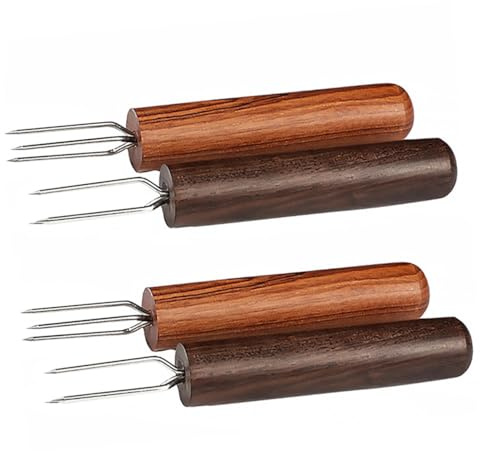 Horquilla de Moxibustión de Ébano 4 Piezas para Uso Doméstico | Extensor de Cono de Moxa, Formato Portátil, No se Agrieta Deforma, para Tienda de Masaje