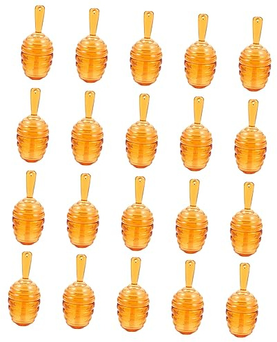 minkissy 20 Pièces Brillant à Lèvres En Nid D'abeille Bocaux Avec Couvercle Avec Un Couvercle Tube Brillant à Lèvres Au Miel Distributeur De Miel Tache Sur Les Lèvres Sortie Brown Plastique