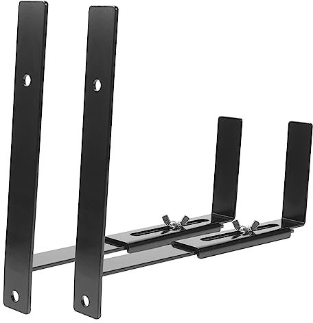 FONDOTIN 2pièces Supports De Jardinières Réglables pour Balcon De Fixation Flexibles pour Plantes Extérieur pour Fenêtres Et Rampes