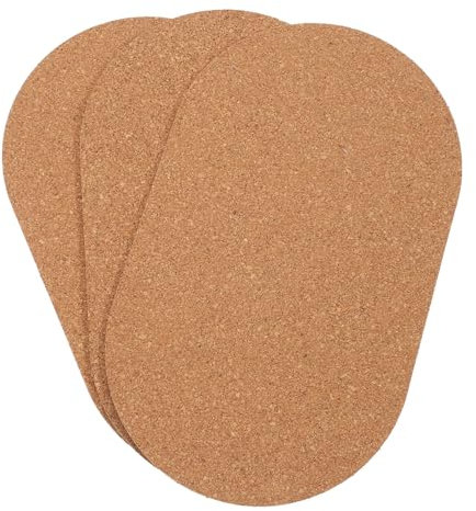 EXHUMKY Korkunterlage Für Hamsterlaufräder rutschfest 20x12cm 3 Stück Für Käfigunterlagen Und Haustiermatte