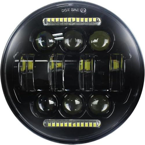 faro moto Illuminazione a LED per motocicletta Faro a LED da 5,75 pollici Faro a LED MOTO da 5 3/4 pollici per Dyna Per Sportster Touring