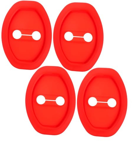 ELAYARD Car Door Lock Latch Protective Cover Universal Vehicle Door Lock Latch Protector Shock Absorbing Buffer Pads Scratch Prevention Guards 4 pack Auto Accessories