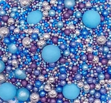 PEARL MIX - TWINKLE BLUE Sprinkles edible cake decorations 50g