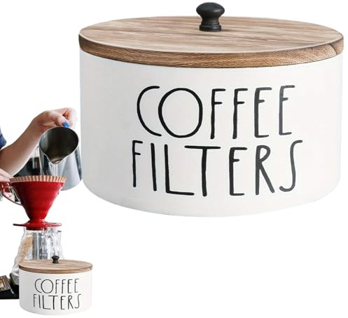 Récipient Filtrant À Caféine – Coffre En Bouleau Fabriqué À La Main, Coque De Couvercle Fermée, Poubelle De Caisse De Comptoir Vintage | Ornement Antique De Station De Boisson Pour Le Rituel De Broyag
