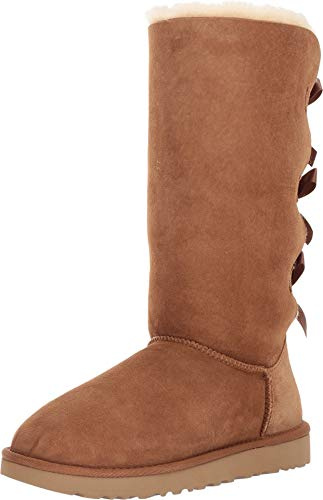 UGG Women's Bailey Bow Tall Ii Boot, Chestnut, 07