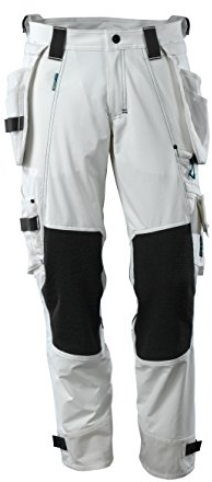 Maskottchen 17031-311-06-90C46 Hose mit Dyneema Kniepolstertaschen, weiß, 90C46