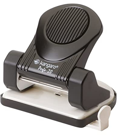 KA20-05 Kangaro Perfo 20 Locher, bis zu 20 Blatt, schwarz