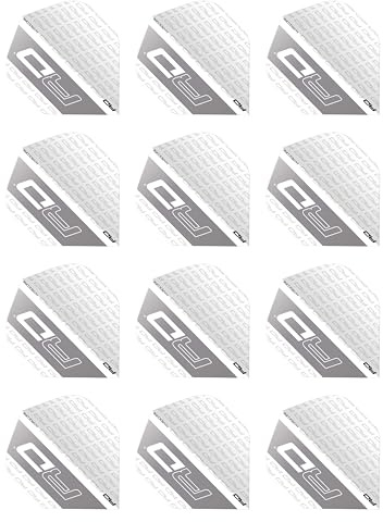 RED DRAGON Hardcore XT RD Logo Extra Thick Standard Dart Flights - (4 Sätze pro Packung)