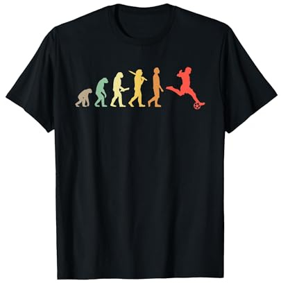 Fútbol Evolución Retro Regalo para Jugadores De Futbol Camiseta