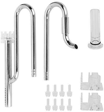 Aquarium Ölfilm Skimmerrohr Edelstahl Aquarium Zufluss Abflussrohr Aquarium Ölfilm Skimmer Filter für Aquarium und Aquarium(12)
