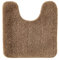 MIULEE Tappeto da Bagno per Toletta 1 Pezzo Assorbente Antiscivolo per Gabinetto da bagno Decorazione Moderna con Tappeto Morbido e Peloso 45 X 45 CM Cammello