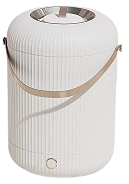 Lavatrice Portatile Centrifughe Piccoli Elettrodomestici per Calzini Piccolo Veicolo Domestico Semiautomatico1.5kg (Bianco,con generatore di Luce Blu)