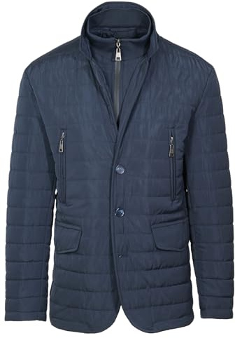 Ciabalù Giacca Uomo Invernale Trapuntata Elegante Giubbotto Imbottito Classico Slim Fit con Pettorina