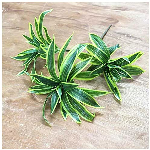 Weihnachtsdekoration 3 5 cm 3. Gabel künstlicher Desktop Gefälschte Pflanzen grüne Plastik Palme Bündel Blume Material Büro Wohnzimmer Weihnachten Wohnkultur Weihnachtsdekoration amerikanisch ( Size :