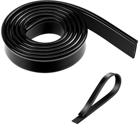 Gummilippe Fensterabzieher Silikon Ersatz Lippe 105 cm Wischergummi Zuschneidbar Ersatz Abzieher Gummi Silikon Weich Fensterwischer Kann Geschnitten Werden Soft Ersatzgummi für Fenster Glas, 1 Stück