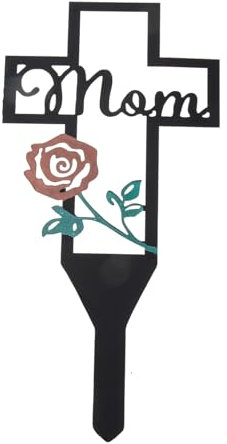 Sosoport Garten Ornamente Outdoor Friedhof Stake Rasen Dekorative Stake Für Friedhof Outdoor Decor Land Decor