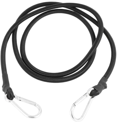 PLAFOPE Ceinture De Serrage Élastique 2 m Crochets, Sangle De Fixation Arrière pour Moto Et Vélo, Dispositif De Reliure Robuste pour Bagages Et Chargement en Extérieur, Usage Voyage Et Transport