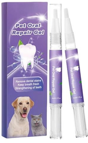 2PCS Pet Oral Cleaning Gel,Pet Oral Restorative Gel,P/et Toothbrush Pen,Pe/t Or/al Repair G/el,Pe/t Teeth Or/al Care G/el,Dog Teeth Cleaning Toothbrush Pen,Dog Tooth Cleaner,D/og to/oth G/el