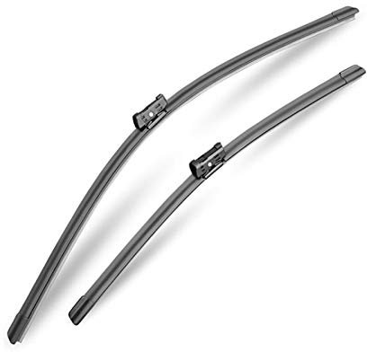 Vuzmode Scheibenwischerarm und -blätter for vorne und hinten, for Peugeot, for 206 SW 2002 2003 2004 2005 2006 Scheibenwischerblatt aus Naturkautschuk, Autozubehör Wischerblatt für Frontwaschanlage(Fr