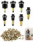217 Pièces Écrous à tête de Rivet à Main, Convient au Kit de Tête de Rivet à Main M3 M4 M5 M6 M8 M10 M12, Acier Riveteuse Pneumatique Ecrou a Sertir, Riveteuse Manuelle Adaptateur Riveteuse