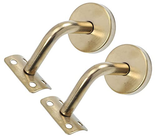 HOMSFOU 2pezzi Supporto Per Corrimano Inox Staffe Muro Per Scale Resistente e Pratico Fissaggio Sicuro Per Maniglie Di Sicurezza e Balaustre
