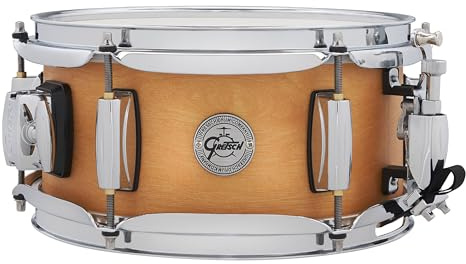 Gretsch Snare Drum - Full Range Birch - Größe 10 x 5 - 8-lagiger Birkenkessel - Satin Classic Finish Natur - 30° Kesselgratung - 2,5 mm Stahlspannreifen - S1-0510-BSC