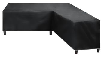 Housse de protection imperméable pour canapé d'angle en forme de V - Résistante aux UV - 215 x 215 x 87 cm - Protection extérieure durable