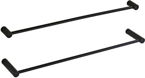 Leekayer 78cm Schwarz Handtücherhalter 2 Set,Wandhandtücherhalter,Edelstahl,Schraubenbohrung,schichthandtücherstange für Badezimmer Küche, Balkon
