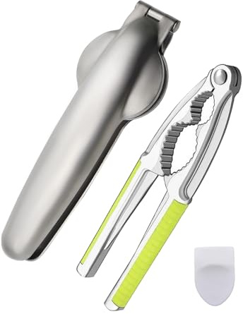 OMJMYY Kastanien Schneider, 2 Stück Maronen Schneider 304 Edelstahl Maronizange Nussknacker Kastanien Clip Chestnut Opener Kastanienzange für Walnüsse Trockenobst Alle Arten von Nüssen