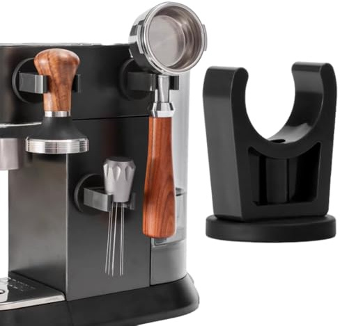 MIUPOO Kaffee Siebträger Wandhalterung,Magnetismus Kaffee Siebträgerhalter,Espresso Filter Puck Siebhalter,Kaffeesiebträger, Kaffeewerkzeug Aufhänger,Kaffeefilter Halter für 51,54,58 mm,Schwarz.