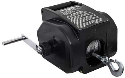 Extreme Max Verricello Elettrico Reversibile per Barca, 12 V DC, Linea Sintetica di Alta qualità, 2,7 kg, rotolamento 2,3 kg, capacità di trazione 0,9 kg, 3006.8912
