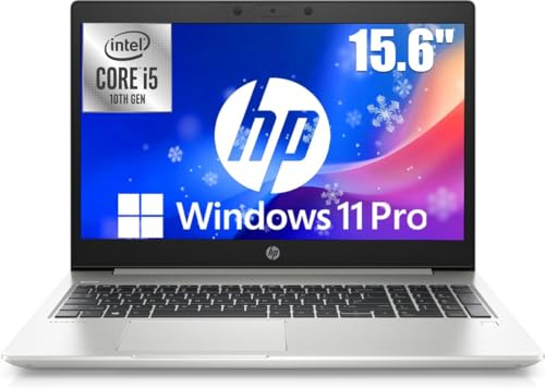 HP ProBook 450 G7 Business Laptop, Intel Core i5-10210U, 15.6 (1920x1080), RAM 8 GB, SSD da 256 GB, US Tastiera QWERTY, Windows 11 Pro (ricondizionato)