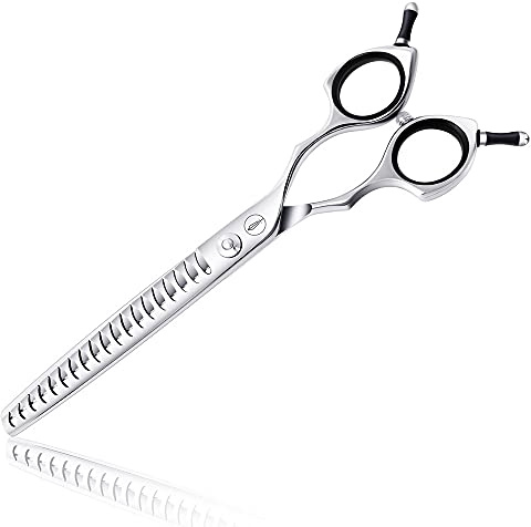HASHIMOTO Chunker Schere für Hundepflege, Texturierschere, Katzenschere, 19 Zähne, 17,8 cm, geringes Gewicht.