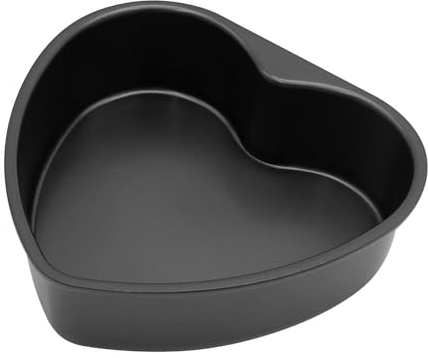 Saihisday 8 inch Heart Shaped Non-Stick Cake Pan DIYNonstick Baking Pan with RemovableBottom Cake Dessert Baking Mould for Kitchen, Weddings, Parties, Family Occasions