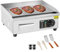 VEVOR Elektrische Grillplatte, 2800 W, einstellbare Temperatur 50 – 300 °C, Platte aus Edelstahl 45 x 30 x 1 cm, mit 2 Flügeln und 2 Bürsten für Haus oder Restaurant