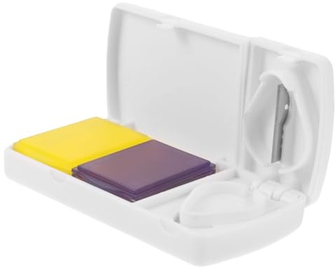 Baluue Medizin Geschnitten Tabletten Teiler Lagerung Pille Splitter Kit Einzigartige Slot-design Für Größen