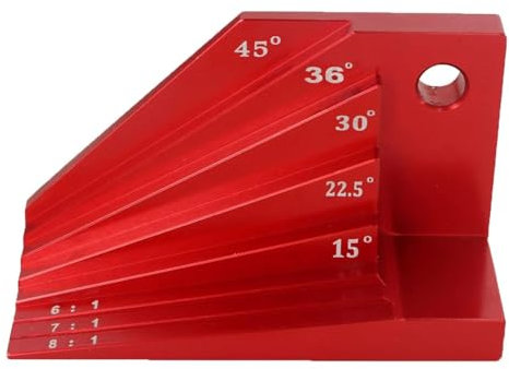 Winkelmesser Winkel Finder, Aluminiumlegierung Rot Holzbearbeitung Winkelmesser Winkelmesser Messwerkzeug für Schreiner Handwerker