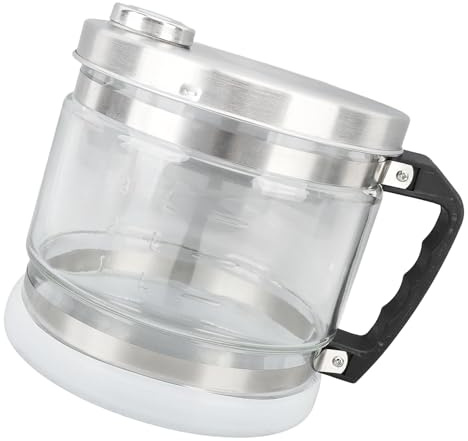 HEEZOU Botella colectora de agua destilada de vidrio transparente de 4 L para destiladores de encimera y uso de belleza, diseño de fácil instalación, mango ergonómico, recipiente de agua destilada