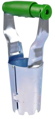 Plantoir à bulbes automatique avec graduation automatique Chromé à bulbes de plantes Aide