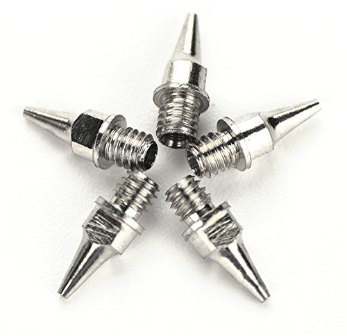 5 pcs 0.2/0.3/0.5mm Kit de Boquillas de Agujas para Aerógrafos, Accesorios para aerógrafos Máquina de Pintura por Gravedad Parte de Alimentación de Boquillas de Flujo de Repuesto para aerógrafo(0.2mm)