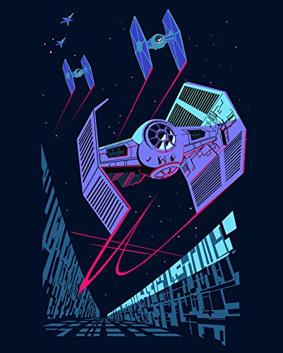Komar Wandbild | Star Wars Classic Vector TIE-Fighter | Kinderzimmer, Jugendzimmer, Dekoration, Kunstdruck | ohne Rahmen | WB110-40x50 | Größe: 40 x 50 cm (Breite x Höhe), Bunt
