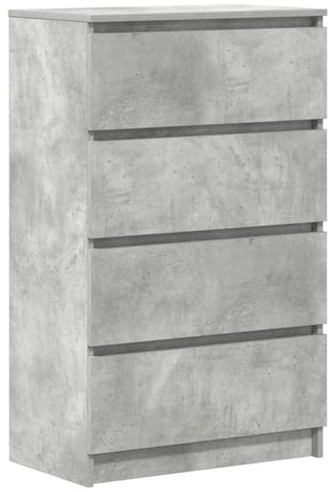 vidaXL Dressoir 60x35x98,5 cm bewerkt hout betongrijs