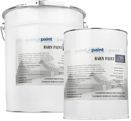 UK PAINT - Acrylic Barn Paint - 5L - Dark Brown Matt Finish